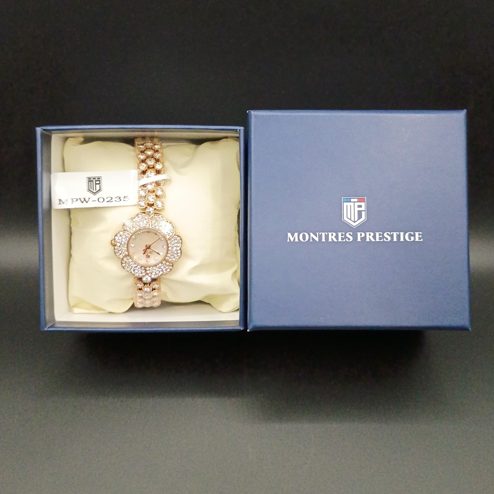 Montres Prestige X Invicta women's watch in rose gold tone with a flower-shaped,